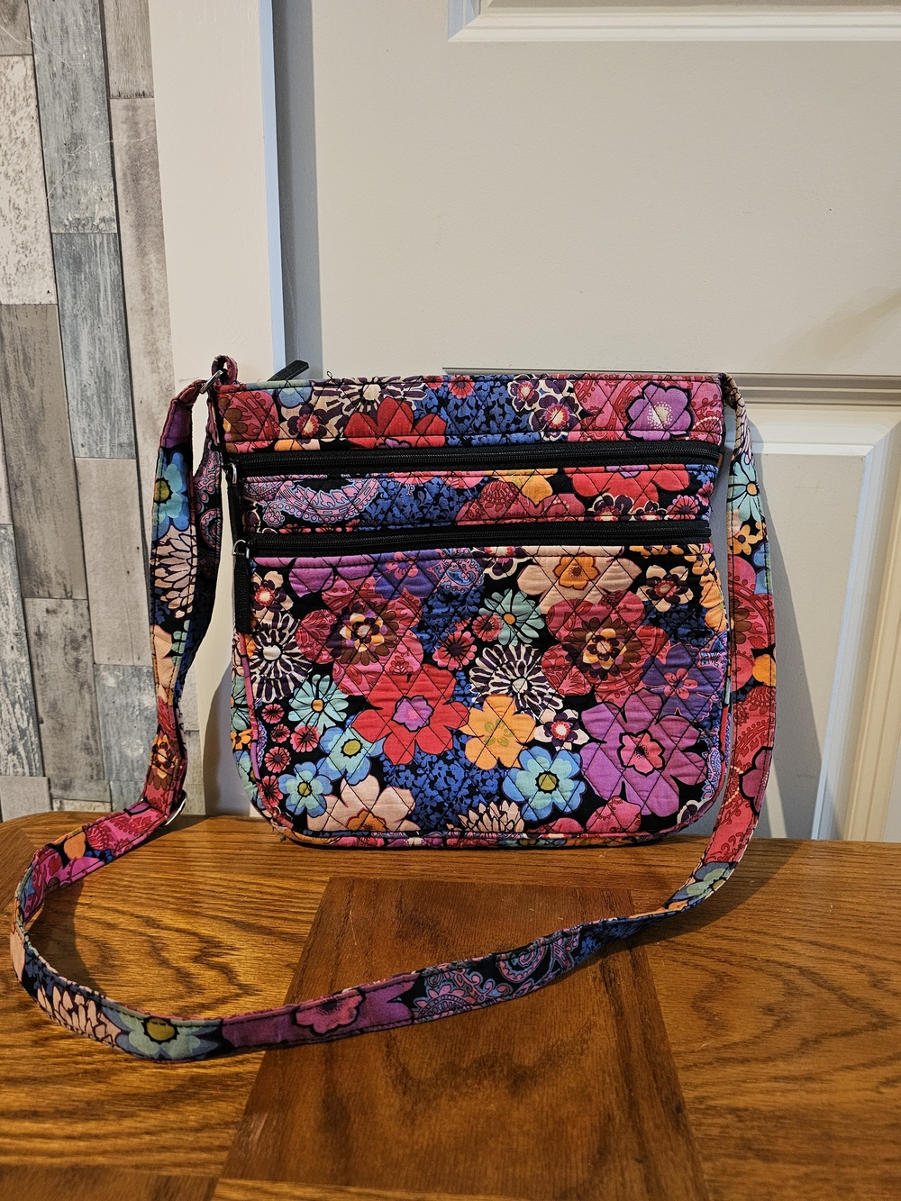 Vera Bradley Colorful Floral Quilted Crossbody Bag - Multicolor